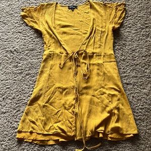 Mustard yellow dress